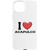 Mexico Love Apparel Custodia per iPhone 15 Plus I Love Acapulco Messico