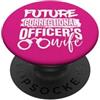 Police Officer Thin Blue Line Apparel Ka Fidanzamento Futuro Ufficiale Penitenziario Moglie PopSockets PopGrip Adesivo