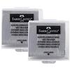 Faber-Castell 10003496 - Gomma Mie di Pane, colore: Grigio (2 x Grigio)