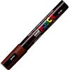 Posca Osama marcatore Uni PC5 6pz punta media tonda con tratto da 1,8 mm a 2,5 mm colore Marrone