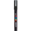 uni-ball 186582 - Marcatore POSCA con punta tonda fine, argento