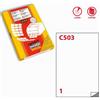 Markin C/503, Etichette in poliestere A4, Bianco opaco, 210x297mm, 50 fogli