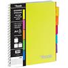 NIKOFFICE Quaderno Spirale A4 80gr 100Fg c/Divisori 4mm