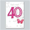 Zeus Party Biglietto Auguri 40 Anni Donna - Happy Birthday biglietto Compleanno Ragazza idea regalo festa party