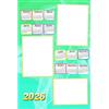 Lombardi Fotografo Calendario personalizzato 2026, varie grafiche, con 1 o più foto, 30x45cm, su carta fotografica lucida, completo di dorsetti in plastica e gancino da muro. (024)