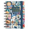 Legami - Agenda Giornaliera Spiralata Small 2026, Travel Stickers, 12 Mesi, Chiusura con Elastico, Diario da Gennaio 2026 a Dicembre 2026, in Carta FSC Certificata, 8.5 x 13 cm