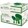 alphaink GLOBAL OFFICE PAPER carta A4 per stampante - 80gr - confezione da 5 risme da 500 fogli l'una -Tot 2.500 fogli - Cartiera Navigator - Ideale per tutte le stampanti e fotocopiatrici - Bianco