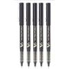Pilot BX V7 nero Hi-Tecpoint penna roller a punta fine da 0.7 mm, punta 0.5 mm, larghezza (confezione da 5)