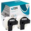 specmark 2 rotoli di etichette singole compatibili con Brother DK-11208 38 mm x 90 mm 400 etichette per tutte le stampanti di etichette QL QL-570 QL-700 QL-800