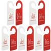 SOLUSTRE Cartello Non Disturbare Doppia Faccia 8.5X21.5 Cm Segnale Hotel Ufficio Porta Appendino Promemoria Resistente E Leggibile