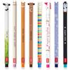 LEGAMI - Set di 8 penne gel cancellabili con inchiostro cancellabile termosensibile, gamma di colori dell'inchiostro e design del corpo, punta da 0,7 mm, design Panda, Coniglietto, Corgi, Teddy, Lama