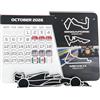 Generico Calendario F1 2026 da Tavolo - Calendario delle Corse con Programma Completo, Planner delle Corse Automobilistiche con Supporto, Decorazione da Scrivania per Appassionati (1PC)