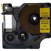 NEOUZA 18490 - Nastro flessibile per etichette DYMO Rhino Pro Industrial IND, lunghezza 3,5 m, nero su giallo, 12 mm