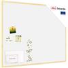 ALLboards Bacheca in sughero bianco cornice in legno 100×80 cm, Bacheca Sughero per Puntine Spille Memoboard