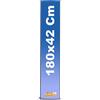 Vendooh! TOTEM PUBBLICITARIO BIFACCIALE DA TERRA DA INTERNO CERTIFICATO H 180 L 42 CM