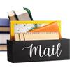 Generico Titolare Della Posta | Scatola Porta Posta Da Scrivania In Legno | Scaffale Per Buste E Lettere Con Montaggio A Parete | Vassoio Portadocumenti Rustico Per File, Taccuini, Etichette, Carta Fotografica