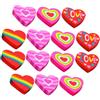 DOITOOL 48 pezzi Gomme da Cancellare Piccole Forma di Cuore Colorate per Gommine Divertenti e Leggere per Scuola e Studio Mini Gomme Novità per Ragazzi e Ragazze