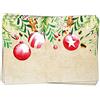 Logbuch-Verlag 25 adesivi natalizi per Natale, 7,2 x 5,4 cm, beige, rosso, verde, etichette natalizie autoadesive per nomi