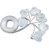 FLORIG Accessori compatibili con 1 Set L800 DTF Serranda Inchiostro Della Stampante Dumper Compatibile con Epson L801 L805 L810 L850 L1800 L1300 L1455 con 2 Metri Tubo Flessibile di Inchiostro(White damper)