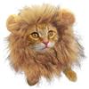 Genérico Costume da criniera di leone per i gatti, costumi divertenti di Halloween per i gatti, cappello realistico con orecchie regolabili per accessorio cosplay di coniglio o gattino