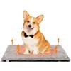 Nobleza Cuscino Autoriscaldante per Cane e Gatti, Materassino da Interno Lavabile per Cani Taglia Media, Letto per Cani Sfoderabile in Memory Foam, con Copertina Impermeabile e Morbida, 76x48x4cm