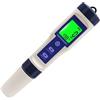 MUSISALY Tester Digitale di Salinità 5 in 1 per Acqua Salata e Piscina Display Retroilluminato in Plastica, per Vasca Acquario e Uso Multipurpose