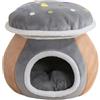 ZHUMCCY Caverna Per Gatti,Cuccia Invernale Cani Con La Forma Di Fungo | Casa Per Gatti Da Interno,Per Cuccioli E Animali Da Interno Per Soggiorno E Camera Da Per Balcone E Appartamento