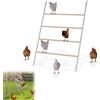 YRHome Scala per polli a 4 livelli per polli, parco giochi in legno, 140 x 105 cm, giocattolo per polli e polli, accessori per polli da cortile, pollaio, fattoria