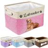 Generico Cestino personalizzato per animali domestici Rosa - Cestino per animali domestici in plastica lucidata - Generico