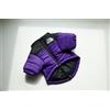 Molinter Impermeabile per cani con cappuccio, impermeabile e antivento, cappotto invernale in cotone per cani, abbigliamento per cani con cappello, Dacron, mantello antipioggia (viola, 2XL)
