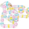 GNB PET 94 pezzi DIY Criceto Tunnel-Terreno di Gioco Modulo,Tubo Casa Piattaforma Esercitazione per Topo Criceti Topi Gerbil Piccoli Animali