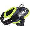 Julius-K9, Pettorina IDC Power, Taglia: 2XL / 3, Colore: Tela jeans con bordo in giallo neon