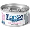 Generico Monge Monoprotein Pezzetti Solo Maiale, Cibo Umido per Gatti Grain Free, 6 Scatolette da 80 g