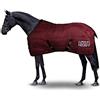 Horses, Coperta Invernale Heavy per Cavallo, Imbottita 300 gr, Morbida e Comoda, Ideale per Box, Resistente, Bordi Rinforzati in Nylon, Bordeaux 128 cm