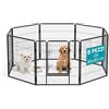 AQPET Recinto in ferro per Cani e Gatti Roditori 80x80 cm 8 Pezzi Per interno esterno da Giardino