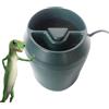 Jongyumo Fontana per rettili, ciotola per l'acqua a forma di serpente e cascata con pompa, serbatoio per rettili 2 in 1, accessorio per mangime per serpente, camaleonte,