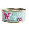 Generico Natural Code Light Umido Gatto Adult gusto TONNETTO e CAROTE, Numero 03, alimento completo in SFILACCETTI per gatti adulti di tutte le taglie, altamente digeribile | 12 scatolette da 70 grammi l'una.