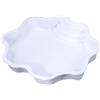 MLqkpwy Piscina per Tartarughe di Terra | 30x30x5,5 Cm per Acqua | Vassoio per Tartarughe | Ciotola Acqua per Tartarughe | Vasca da Bagno per Rettili per Tartarughe, Rana Cornuta, White