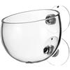 Generic Ventosa per piante acquatiche, vaso per piante vive per acquario | Fioriera acquatica con ventose, vaso di vetro, vasi trasparenti per piante da acquario con ventose per piante da acquario