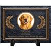 Umitive Lapide Personalizzata per Animali Domestici - Targa Commemorativa Quadrata con Foto e Nome - Regalo per la Perdita di Un Cane - Decorazione per Cimitero per Animali (Style N)