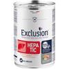 Generico Exclusion Hepatic umido cane All Breeds Adult, dieta veterinaria completa per cani con insufficienza epatica gusto Maiale,Riso e Piselli | 6 lattine da 400 grammi l'una.