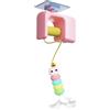 Generic Giocattolo per Gatti Yo-Yo Elettrico Self-Hi con Sistema di Sollevamento Intelligente per la Noia Consuma Forza Fisica Simulazione di Movimento Irregolare Design Rimbalzo Automatico(Rosa)