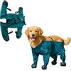 Generico Tuta da Neve per Cani, Tuta da Neve per Cani con Stivali Incorporati, Gambali Impermeabili e Antiscivolo per Canis con Bretelle (verde, XXL)