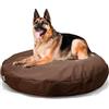 Avalon - Cuscino Cane Sfoderabile e Lavabile Gigante in Tessuto Jive Antistrappo Premium, Materasso Cane Anatomico e Impermeabile, Cuccia per Cani Antipelo, Made in Italy(Frisbee 120cm-Marrone)