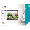 Funhobby Italia Srl Acquario in Vetro ONE Completo di Accessori Filtro Sabbia Arredo Colore Nero 20 Litri