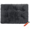 FANSU Cuscino per Cani Gatti, Autunno e Inverno Cuscino Cani Reversibile, Lavabile Materassino Cane, Cucce per Cani da Interno Caldo Morbida e Soffice Cuccie per Gatti (XXL-110X75CM,Antracite)