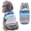 FANSU Maglioncino Cane Inverni Caldo Natale Maglione Cane, Lavorato a Maglia Maglioncino per Cani e Gattino, Felpa Cane Vestiti Gatto Cucciolo Cane Taglia Media Cani di Taglia Grande (XXS,Blu)