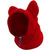 Generic Cappello da neve per cani, comodo cappello caldo in pile per cani, sciarpa scaldacollo lavabile, cappuccio con orecchie avvolgenti per cani di taglia media e