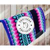 EQUIGEAR Horse Western Ranch Sottosella/Coperta da sella Western in lana neozelandese con imbottitura in lana con sensore Flex (personalizzazione disponibile) AS62 (36 x 42)