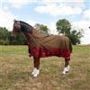Brama West Brama-West - Coperta invernale con collo alto, impermeabile, fodera in nylon, colore antico/rosso